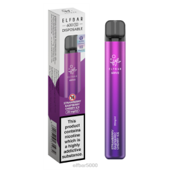 elfbar 600v2 vienkartinis vape - 20mg braškių aviečių vyšnių ledas - ELF BAR V3 V20N18
