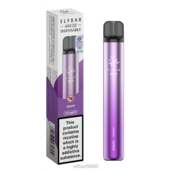 elfbar 600v2 vienkartinis vape - 20mg Vynuogė - ELF BAR V2 V20N2