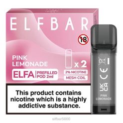 elfbar elfa užpildyta ankštis - 2ml - 20mg (2 pakuotės) rožinis limonadas - ELF BAR 5006 Kaina V20N111