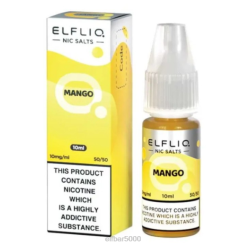 elfbar elfliq nic druskos - mango - 10ml-5mg- ELF BAR Vilnius V20N187