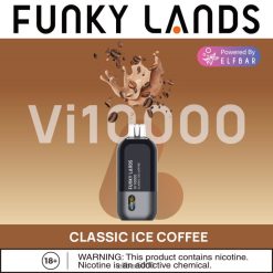 ELFBAR funky lands vienkartiniai vape vi10000 puffs klasikinė ledinė kava 6T86DN170 - ELF BAR Skoniai