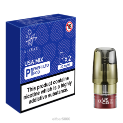 elfbar mate 500 p1 užpildytų ankščių - 20 mg (2 pakuotės) JAV mišinys- ELFBAR Lietuva V20N166