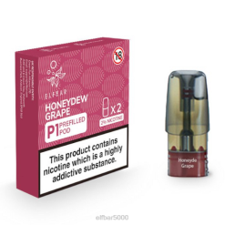 elfbar mate 500 p1 užpildytų ankščių - 20 mg (2 pakuotės) lipčiaus vynuogių - ELFBAR Kaina V20N163