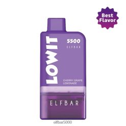 ELFBAR užpildytas ankšties rinkinys lowit 5500 2%nic vyšnių vynuogių limonadas vyšnių vynuogių limonado ankštis+violetinė baterija 6T86DN135 - ELF BAR Af5006