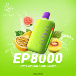 ELFBAR vienkartiniai vape nauji ep8000 pūstukai kivi pasifloros gvajava 6T86DN60 - ELF BAR Bc5002 Lietuva