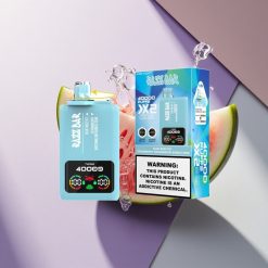 Razz Bar 40000 Puffs Mėlynų Aviečių Ledų - Braškių Arbūzų Guma su Nikotinu (5%) ir Tipo-C įkrovimu (650 mAh)