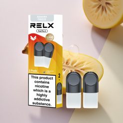 Relx Pod Pro 2 Vape Device Desertas-Bananų Šaldymas 18mg/ml Nikotino, 1.9ml Talpos, 3 Įtampos Režimai