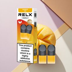 Relx Pod Pro 2 Vape Device Mango Ledas 18mg/ml Nikotino, 1.9ml Talpa, 3 Įtampos Režimai
