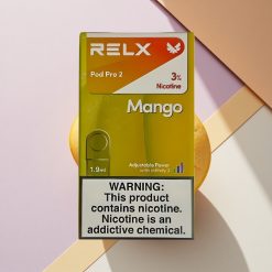 Relx Pod Pro 2 Vape Device Mango Ledas 30mg/ml nikotino, 1,9ml talpos, 3 galingumo režimai