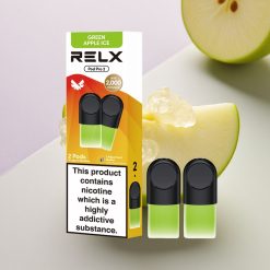 Relx Pod Pro 2 Vape Device Žalioji obuolių ledinė 18mg/ml nikotino, 1,9ml talpos, 3 galingumo režimai